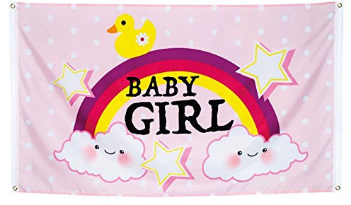 Fancy Dress VIP Baby Girl-Flagge Banner mit Smiley-Motiv und Wolke