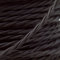 5 Meters 3 Core Black Cable Vintage Antique Braided Twisted Fabric Lighting Cable 5 Meters Woven Silk Flexible Wire Cord Light
