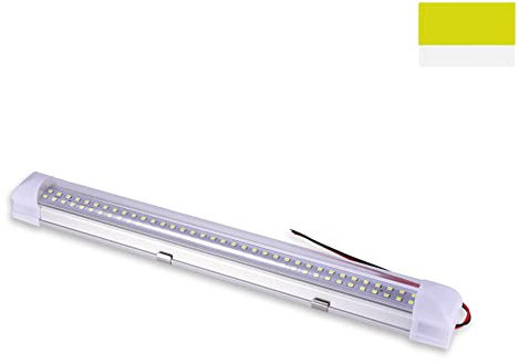 papasbox LED Innenbeleuchtung 72 LED Auto Innenraumbeleuchtung 12V-80V 4.5 W LED Leiste Einbauleuchte Innenleuchte Unterbauleuchte Interior Leuchtstofflampe für Camping Wohnmobil Lieferwagen Boot