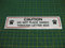 1 CAUTION DO NOT PLACE HANDS THROUGH LETTER BOX DOG WARNING STICKER 196mm x 50mm