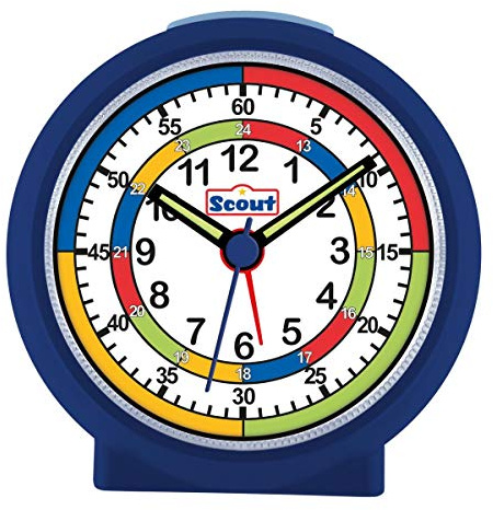 Scout Jungen Wecker Alarm LearnTheTime blau 280001010