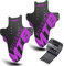 NICEDACK Mudguards Mountain Bike, 2 Pieces Mudguard Fit 20-29 Inch MTB Mudguard Front and Rear Compatible Bicycle Splash Guard (Violet)