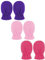 Boyiee 3 Paar Neugeborene Baby und Kleinkind Winter Fäustlinge Handschuhe Fleece (Rosenrot, Rosa, Dunkelblau, 0-6 Monate)