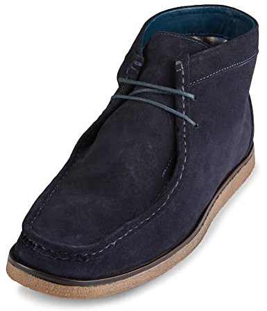 Roamers Mens Suede Ankle Boots (8 UK) (Navy Blue)