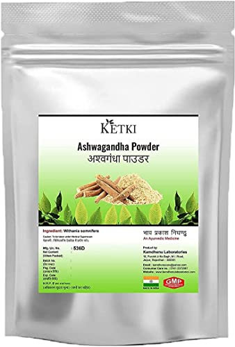 CROW Ketki Ashwagandha Polvere 250gm (Withania somnifera)