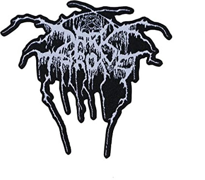 Razamataz Darkthrone - Logo Cut-Out Patch Aufnäher ca. 9,5x 8,6cm