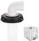 GEDEGOOK 90° IBC Coperchio Filtro per Acqua Piovana, Coperchio IBC con Filtro, Coperchio per filtro dell'acqua piovana, Tappo Serbatoio IBC 165 mm, Accessorio IBC con Filtro a Rete