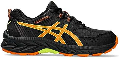 ASICS PRE Venture 9 GS Sneaker, Black/Bright ORANGE, 38 EU