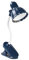 perfk -Licht-Klemmlampe, Bettlampe, tragbare, Flexible Schwanenhals-Clip-Lampe, Mini-Leselampe, Blumen-LED-Schreibtischlampe zum Lernen, Blau