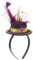FRCOLOR Kappen Stirnbänder Party-Fascinator-Hut Fascinator-Stirnband Damen-Fascinator-Hut Tea-Party-Fascinator-Hut Damen-Stirnband Damenhüte Stirnbänder Filzstoff Damen-Zylinderhut Lila