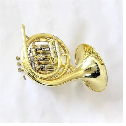 Professionelle Waldhorn Handgefertigtes Standard-Waldhorn Aus Gelbem Messing, Kleines Waldhorn Mit Hoher F-Taste