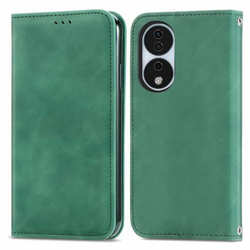 Wuhaizher Honor X7B/Honor 90 Smart Case Leather Wallet Book Flip Folio Stand View Protection Cover with Stand Card Slots Magnetic Closure for Honor X7B/Honor 90 Smart Phone Cases Shockproof, Green