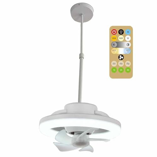 Ventilatore da soffitto basso profilo per montaggio incasso, ventilatore soffitto basso profilo per montaggio incasso, ventilatore basso profilo 2 in 1 con timer regolabile, moderna