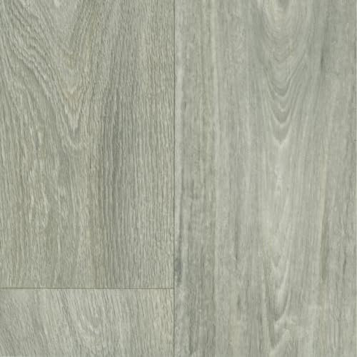 Anti Slip Grey Wood Effect Vinyl Flooring For LivingRoom, Commercial, Hallways, Kitchen, 2.7mm Thick Cushion Backed Vinyl Sheet, Waterproof Lino Flooring-9m(29'5) X 4m(13'1)-36m²