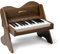 ZIPPY MAT Kinder-Klavier-Tastatur, 25 Tasten, berührungsempfindliches Bedienfeld, Lautstärke einstellbar, Mini-Musik-Lerninstrument-Spielzeug, Holzklavier für Kleinkinder Mädchen Jungen (Walnut)