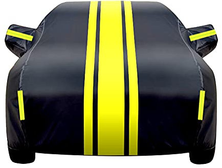 Autoabdeckung für Ford Mustang Mach-E s-Max Fiesta Autoabdeckung Stoff,wasserdicht Schutz Regen Auto Abdeckplane,Sorgfältig gefertigte Autoabdeckung mit elastischem,atmungsaktivem Abdeckplane Auto(