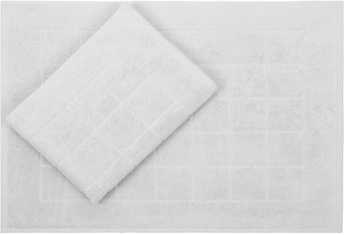 Betz 2 Stück Badvorleger Berlin Größe 50x70 cm 100% Baumwolle Badematte Badteppich Duschvorlage Qualität 650 g/m² Farbe Silbergrau