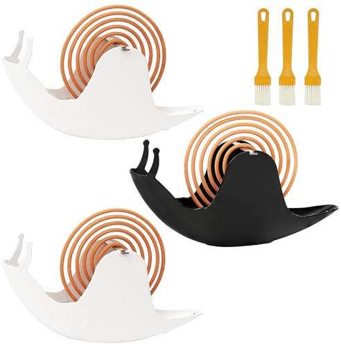 Soporte Creativo en Espiral de Mosquitos, 3 Unidades, Recipiente portátil en Espiral para Mosquitos, 3 cepillos, Soporte para bobinas de Mosquitos, espirales para Mosquitos, Soporte para espirales de