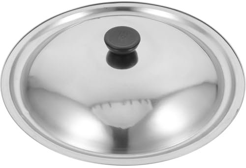 Ciieeo Universaldeckel Für Töpfe Und Pfannen 28 Cm Bratpfannenabdeckung Aus Edelstahl Ersatzdeckel Für Kochtopf Gusseisenpfanne