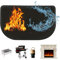 XEERUN Feuerfeste Unterlage, Feuerfeste Kaminmatte 50x100 Cm Hitzebeständige Unterlage, Funkenschutzplatte Für Kaminofen, Kaminbodenplatte, Feuerfeste Matte Flammschutzmatte
