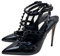 YKSEND Damen High Heel Stiletto Geschlossene Pumps mit Spitzer Zehenpartie Nietensandalen 12cm Hoher Absatz Passend für Alle Gelegenheiten,A,45