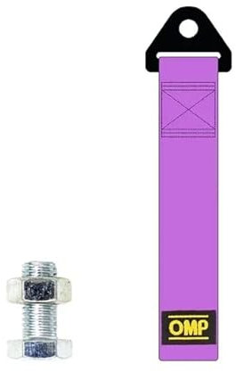 StickersLab - Cinghia in tessuto Ganci Traino Paraurti Anteriore e Posteriore Racing (Viola)