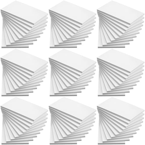 Fainne 3 x 5 Inch Paper Note Pads White Memo Pad Blank, 120 Pack