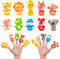 Fingerpuppen Set,10 Stück Niedliche Tier Finger Puppen Kleine Finger Puppet Requisiten Gummi Badespielzeug Geschenk für Weihnachten Geburtstag Kinder Mitbringsel