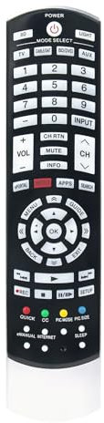 ALLIMITY CT-90395 (75030669) Replace Remote fit for Toshiba 4K OLED Smart TV CT-90368 CT-90369 CT-90408 CT-90367 32RL953 32RL95 CT-90404 CT-90366 47L6200U 47L7200U 55L6200U 55L7200U 42L6200U