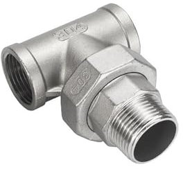 PHNOITPQ 304 Stainless Steel Union External wire Tee Union 6 Points by Any 1 inch External Thread Union(G3/4)