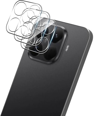 FDHYFGDY 3 pezzi per Xiaomi 15T Pro 5G/Xiaomi 15T 5G Vetro Temperato per Fotocamera, Película de Lente HD [resistente ai graffi + Copertura Completa], Pellicola Protettiva per Fotocamera Posteriore