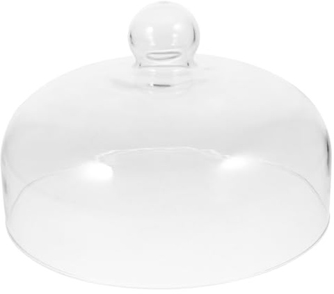 Milisten Tapa Microondas Vidrio de 25x17cm, Cubierta Transparente a Prueba de Salpicaduras para Alimentos en Cocina y Preparación en Casa