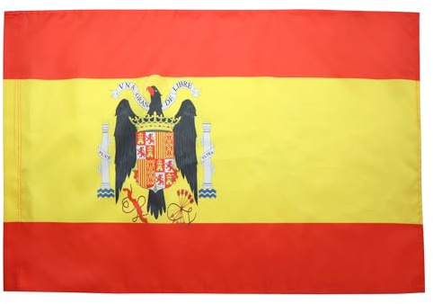 Banderas De Balcón España Bajo Franco 1938-1945 Lavable Banderas De Bienvenida Premium Estandarte De Césped Para Balcón Calle Hogar 3X5 Ft