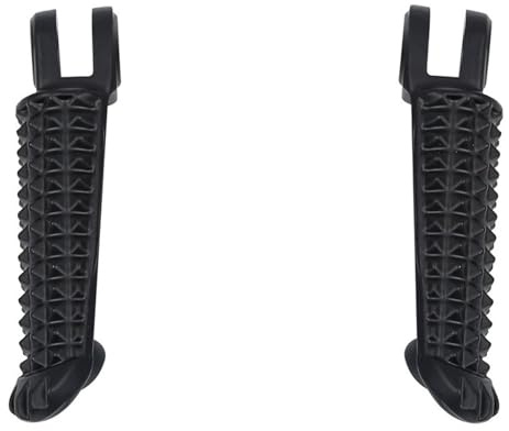 Cale Pieds Moto Repose-pieds avant/arrière compatibles avec les motos YAMAHA R1, R6, FZ6, XJ6, FZ8 et FZ1(Black Front)