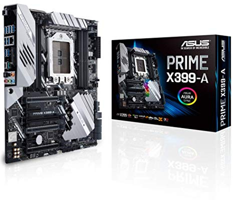 Asus PRIME X399-A AMD TR4 X399 EATX - Placa base con M.2 Heatsink, DDR4 3600MHz, Dual M.2, U.2, SATA 6Gb/s, Front-panel USB 3.1 Gen 2 connector
