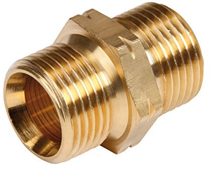 ROTHENBERGER Industrial Doppelnippel - 2x G 3/8“ L | Für das sichere Verlängern von Propangasschlauchleitungen 540255E