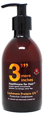 3'''More Inches Cashmere Protein UV Protective Conditioner 250 ml - Schutzspülung - Mit UV-Filtern - Repariert und stärkt - Sonnenblumenextrakte und Rapsöl - Silikonfrei