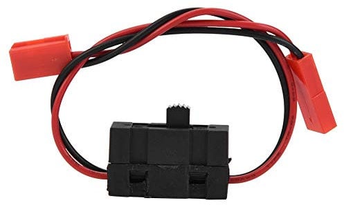 Dilwe Interruttore Ricevitore Auto RC, Accensione spegnimento Ricevitore con connettore JST per HSP 1/10 1/8 Auto Telecomando Elettrico