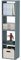 MUEBLES PITARCH Regal 1 x 4 Tibet, 130 x 34 x 25 cm (H x B x T), Talkblau