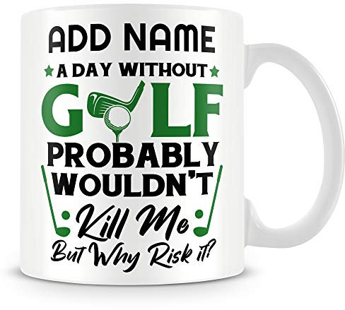 MUGGZ Golf Mug Personalised Gift - A Day Without Golf