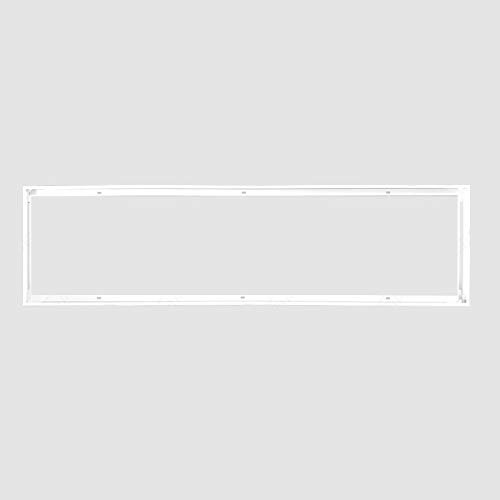 LED Panel Rahmen 120x30cm Aufputz Rahmen Deckenmontage Einbaurahmen Befestigung Aluminium Weiss