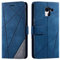 SONWO Coque pour Galaxy J6 2018, Etui en Cuir PU Portefeuille Housse Fermeture Magnétique und Flip pour Samsung Galaxy J6 2018, avec Fermeture Magnétique, Bleu