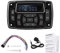 Germerse Receptor Multimedia, 12v Am/Fm Reproductor De Mp3 Marino Compacto Bluetooths Radio Receptor Estéreo Digital Para Barco Marino