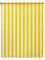 paramondo Estor Vertical Enrollable para Exterior Impermeable Resistente Anti UV Protección de la Privacidad 140 x 240 cm Amarillo-Blanco