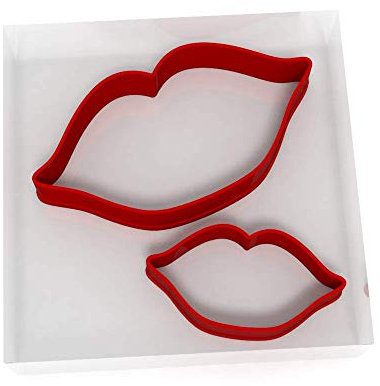 Lips Shaped Cutter | Plastic Cutter for Baking, Fondant, Clay, Pastry, Icing, Jewellery (5CM +8CM)