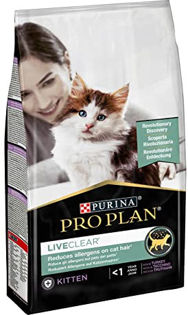 PURINA PRO PLAN LiveClear Kitten Truthahn | 1,4 kg | Schmackhaftes Alleinfuttermittel | Kann zur Unterstützung von einem gesunden Immunsystem beitragen | Mit Truthahn und Reis