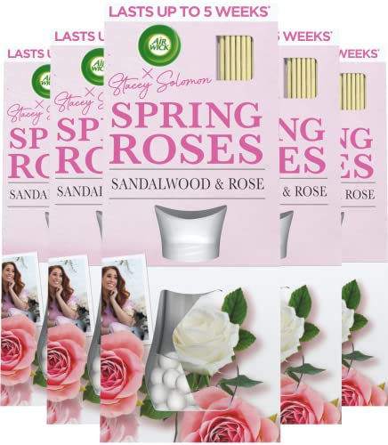 Air Wick | Spring Roses| Air Freshener Reed Diffuser|33ml |Pack of 5