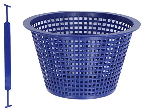 Panier de Skimmer de Piscine, 16.5cm Panier D'écumoire Rond pour Skimmer, Panier à Tamis Les écumeurs Nettoient, Panier Filtre en Plastique pour Peuvent Emprisonner Feuilles, Cheveux