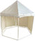 Wonder Space Großes indianisches Spielhaus Kinderspielzelt – Robustes langlebiges Holz aus natürlicher Baumwollleinwand Indoor Outdoor Tipi Spielhaus - neutrale beige Farbe für Kinder Jungen Mädchen