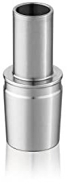 Steamulation Schlauchadapter für die Pro X Mini aus V2A Edelstahl - Der Schlauchadapter hat einen 18/8 Schliff. Dieser ist aufgrund der kleineren Bauart der Steamulation Pro X Mini etwas kürzer.